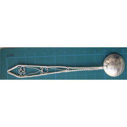 6 ea Ottoman Coins Fligree Tea Spoon_116