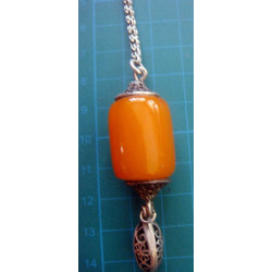 Silver Keychain w/ amber_46