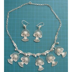 Fligree Necklace, Earring Set_153