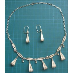 Fligree Necklace, Earring Set_154