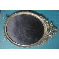 Russian Silve Plate Fligree Glass Holder_452