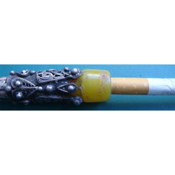 Osmanlı Dönemi Savatlı Gümüş Sigara Ağızlığı _59