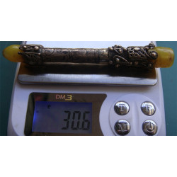 Osmanlı Dönemi Savatlı Gümüş Sigara Ağızlığı _59