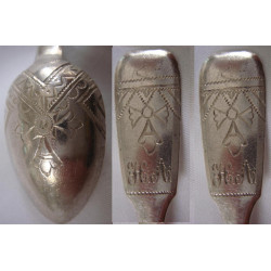 84K stamped Russian silver spoon object_195