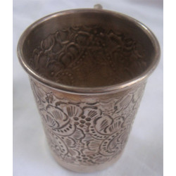 Kulplu Gümüş Bardak_208