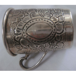 Kulplu Gümüş Bardak_208