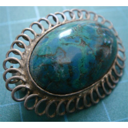 Malachite Brooch_166