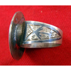 Osmanlı Tuğralı Savatlı Gümüş Yüzük_1