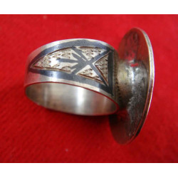 Osmanlı Tuğralı Savatlı Gümüş Yüzük_1