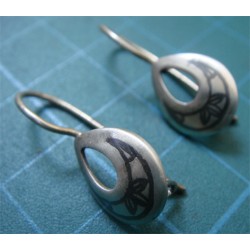 Silver Niello Russian 875 Earring_112