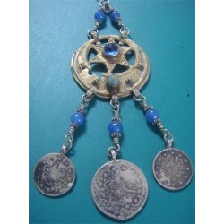 ottoman coins gold washed SILVER PENDANT_37