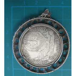 10 DM deutschland coin SILVER PENDANT_38
