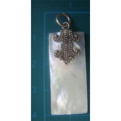 mother of pearl SILVER PENDANT_74