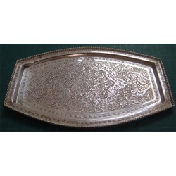 Iranian Hand Made Silver Tray_14