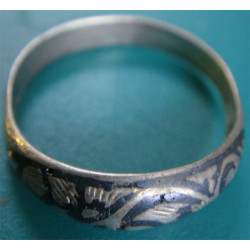 hand made SILVER NIELLO RING_79