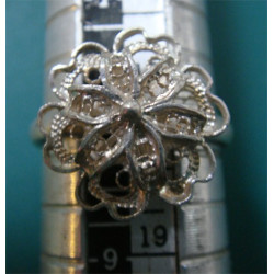 hand made SILVER FLIGREE RING_83
