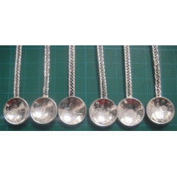 6 ea Ottoman Coin Tea Spoon_219