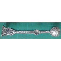 6 ea Ottoman Coin Tea Spoon, Lemon Fork and Sugar Tongue_220