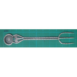 6 ea Ottoman Coin Tea Spoon, Lemon Fork and Sugar Tongue_220