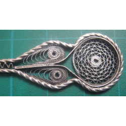 6 ea Ottoman Coin Tea Spoon, Lemon Fork and Sugar Tongue_220