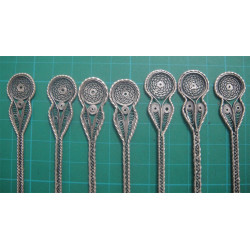 6 ea Ottoman Coin Tea Spoon, Lemon Fork and Sugar Tongue_220