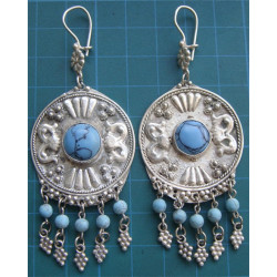 Turkuaz Taşlı Küpe_237