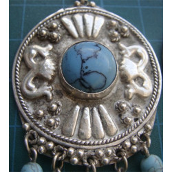 Turkuaz Taşlı Küpe_237