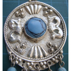 Turkuaz Taşlı Küpe_237