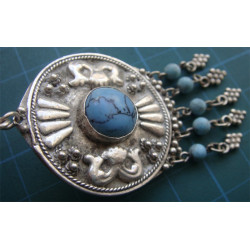 Turkuaz Taşlı Küpe_237