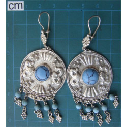 Turkuaz Taşlı Küpe_237