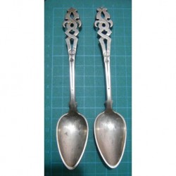 2 silver spoon with ottoman tugra _274