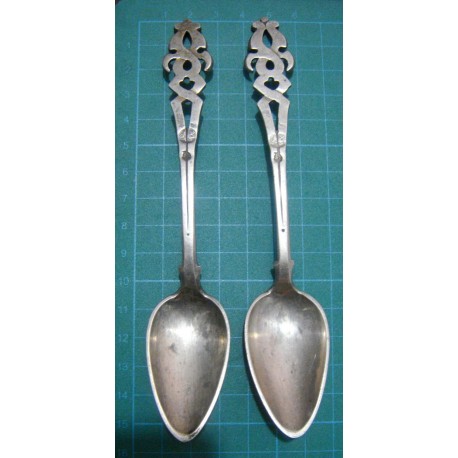 2 silver spoon with ottoman tugra _274
