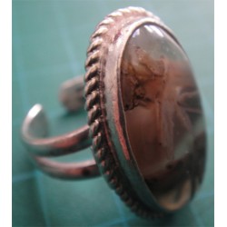 smoky quartz stone Ring_536