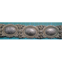 Ottoman Tugra Figured Silver Niello belt_15