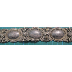 Ottoman Tugra Figured Silver Niello belt_15