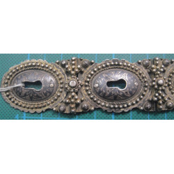 Ottoman Tugra Figured Silver Niello belt_15