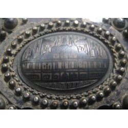 Ottoman Tugra Figured Silver Niello belt_15