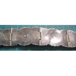 Ottoman Tugra Figured Silver Niello belt_15