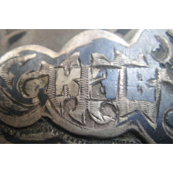 Russian 84 Silver Niello Belt Buckle_30