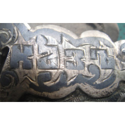 Russian 84 Silver Niello Belt Buckle_30