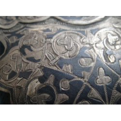 Russian 84 Silver Niello Belt Buckle_30