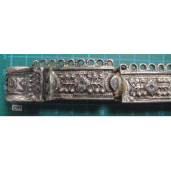 Russian 84 Marked Silver Niello Belt_56