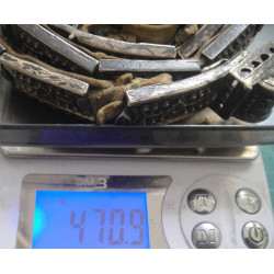 Russian 84 Marked Silver Niello Belt_56