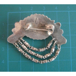 Turkuaz Taşlı Gümüş Broş_81