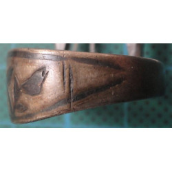 niello hand made SILVER RING_58