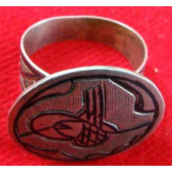 Osmanlı Tuğralı Savatlı Gümüş Yüzük_1