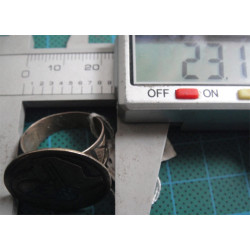 Osmanlı Tuğralı Savatlı Gümüş Yüzük_1