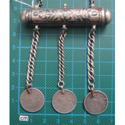 Osmanlı Paralı Savatlı Gümüş Cevşen Kabı_8