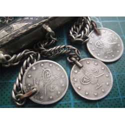 Osmanlı Paralı Savatlı Gümüş Cevşen Kabı_8