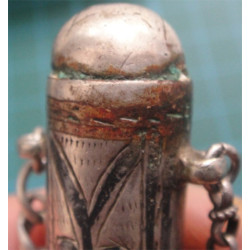 Osmanlı Paralı Savatlı Gümüş Cevşen Kabı_8